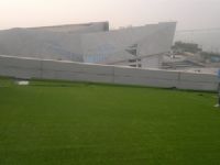 世界杯足球场人造草坪施工，屋顶绿化仿真草